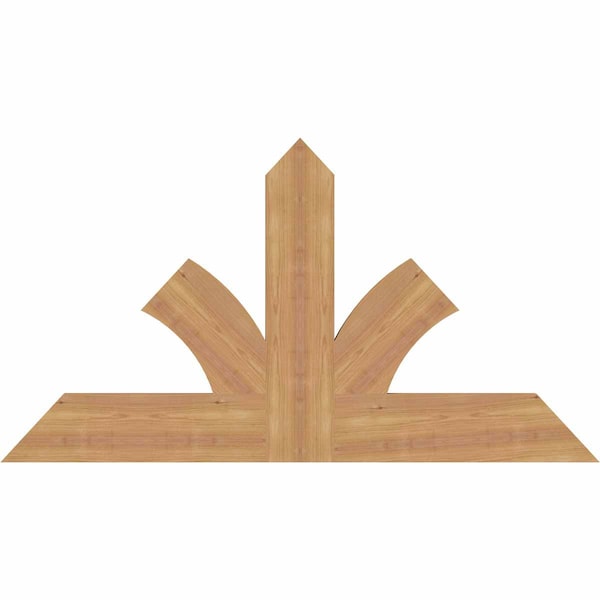 Ekena Millwork Richland Timber Gable Bracket, Western Red Cedar, 48"W x 26"H x 1 1/2"D x 5 1/2"F, 13/12 Pitch GBW048X26X0206RIC00SWR - main